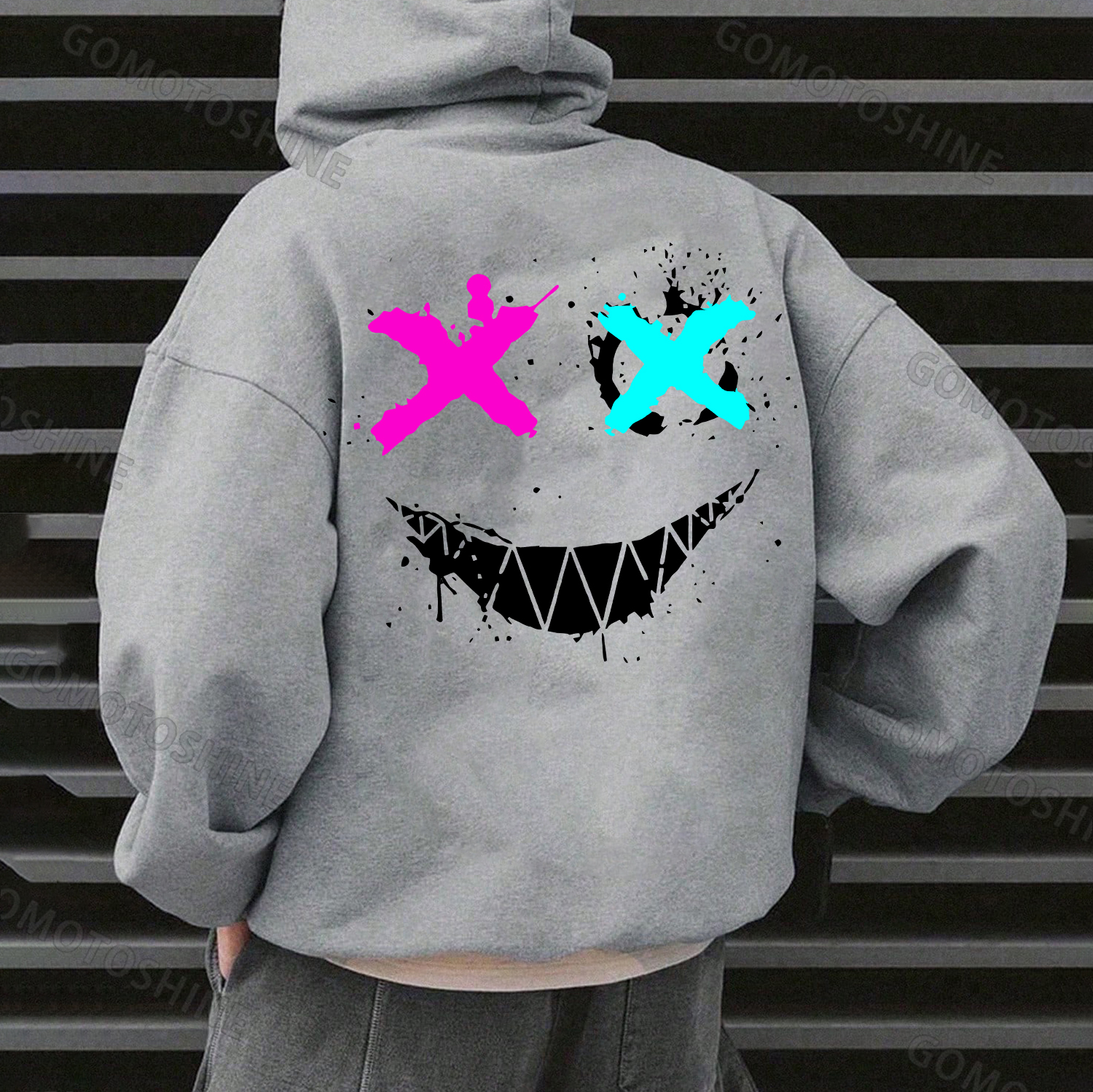 Evil Emoji Modern Style Black Print Hoodie