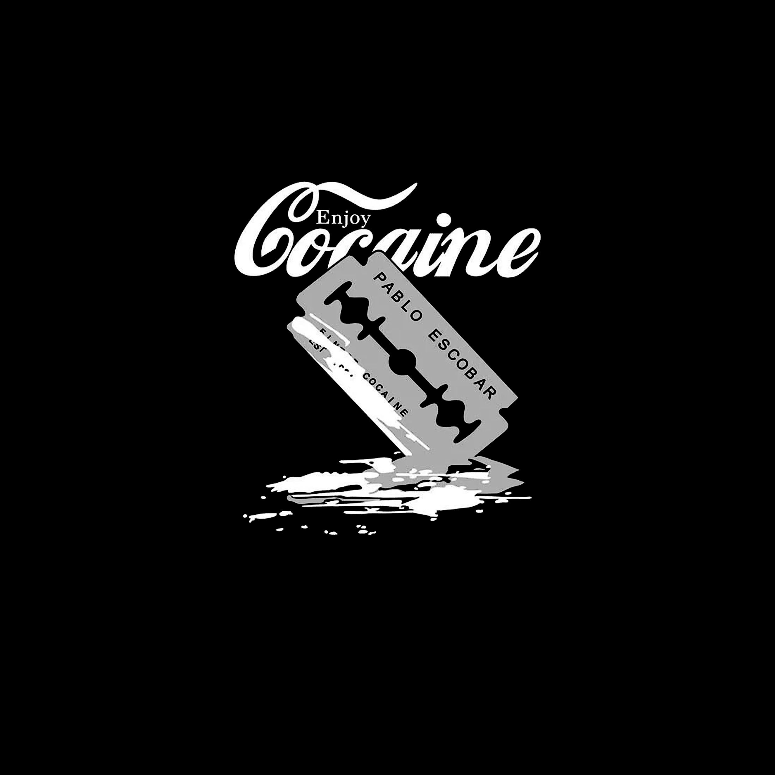 ENJOY PABLO ESCOBAR Black Print T-shirt Image - 11