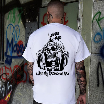 LOVE ME LIKE MY DEMON DO Print Men's T-shirt Image - 1