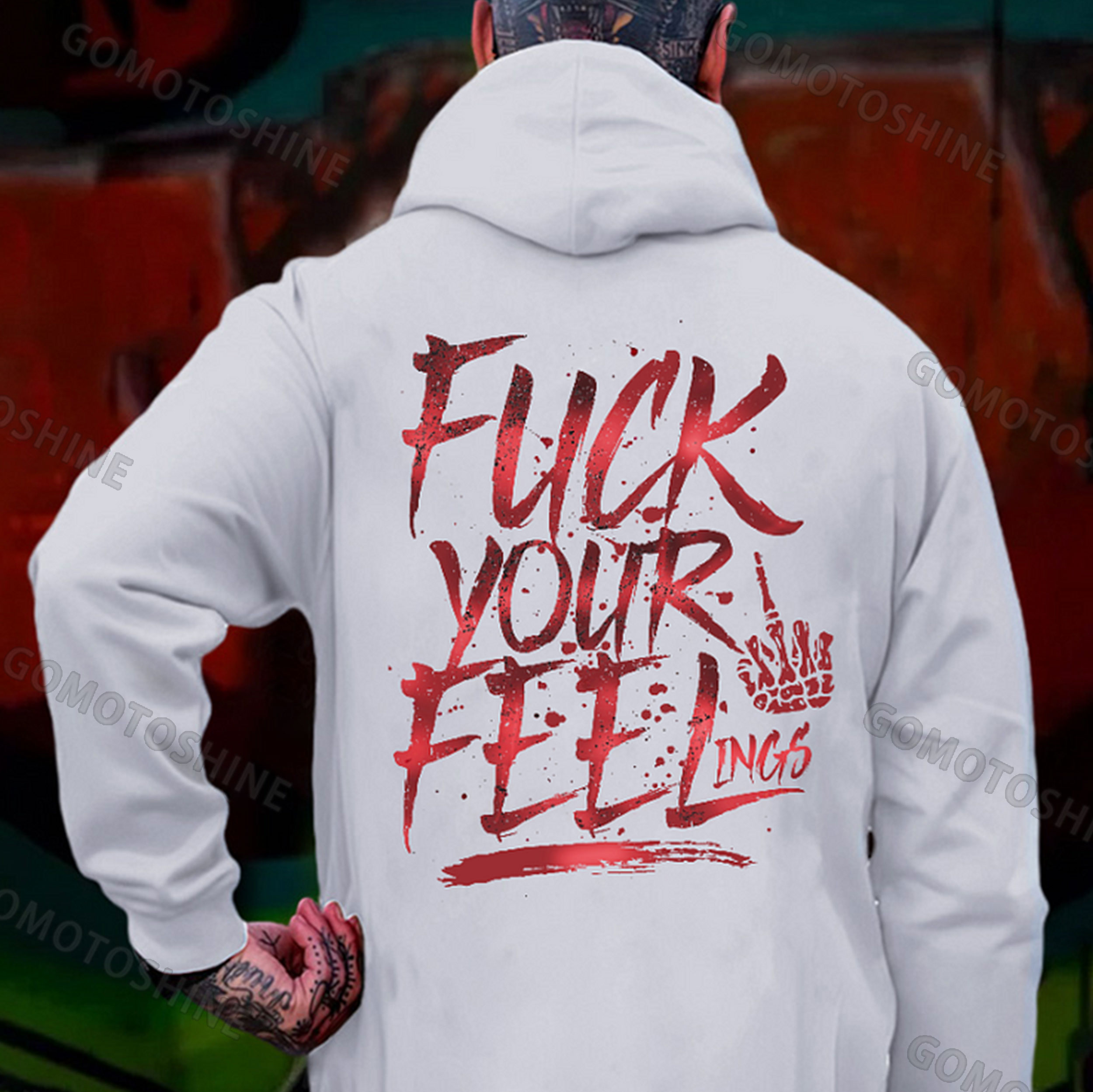 FUCK YOUR FEELINGS Print Men's Hoodie