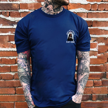 DON'T BE A PUSSY EAT ONE Sexy Nun Print Men's T-shirt