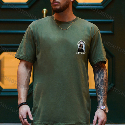 DON'T BE A PUSSY EAT ONE Sexy Nun Print Men's T-shirt