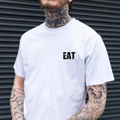 EAT HEALTHY Print Men's T-shirt