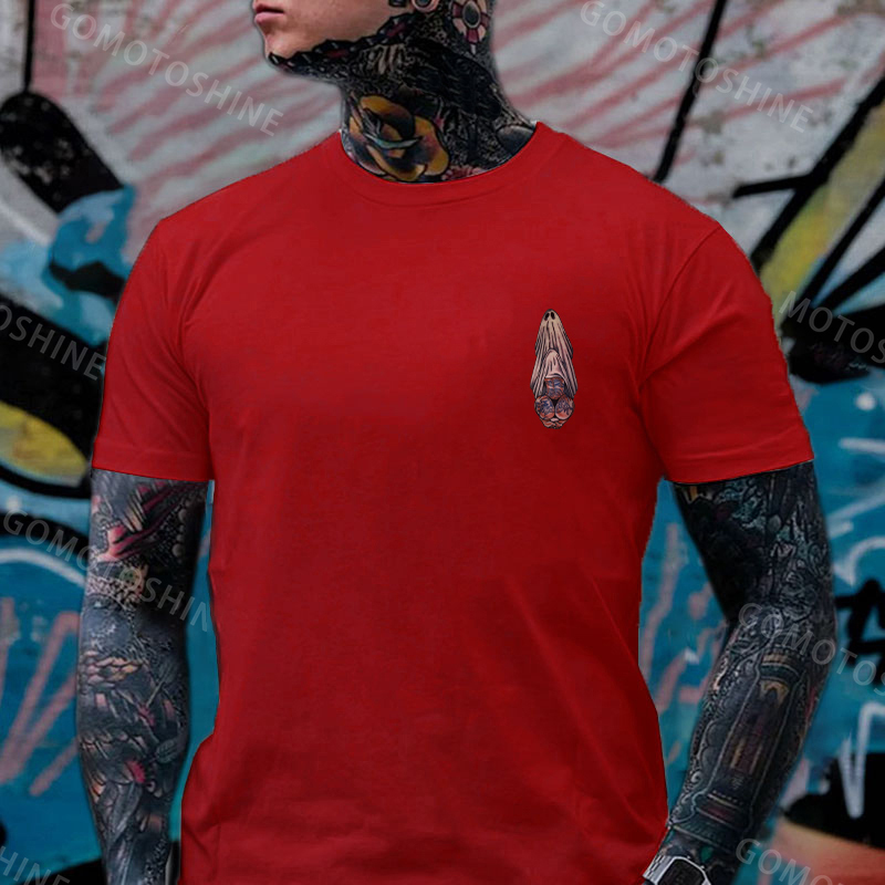 Oral Sex with Tattooed Ghost Dirty Love Black Print T-shirt Image - 16