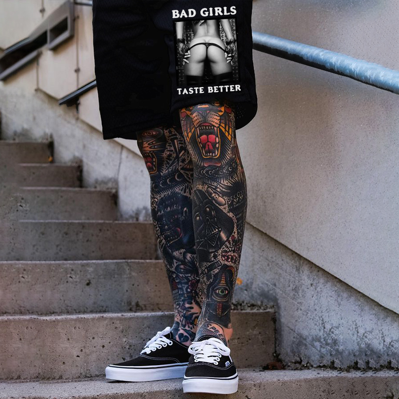 BAD GIRLS TASTE BETTER Sexy Woman Bundle Game Print Men's Shorts Image - 1