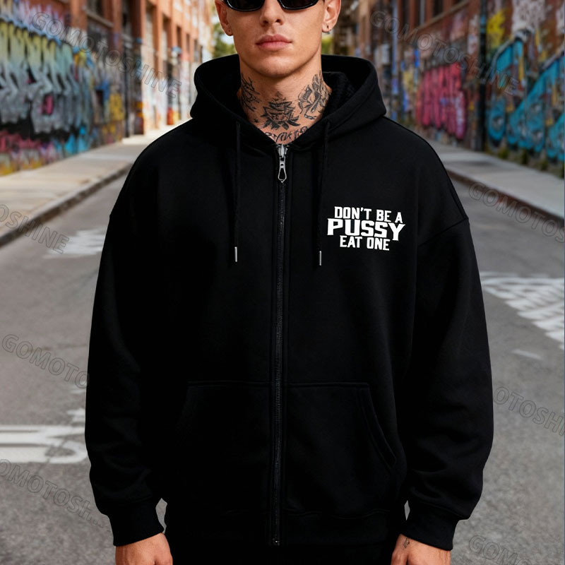 DON’T BE A PUSSY EAT ONE Zombie Bride Zip Up Hoodie