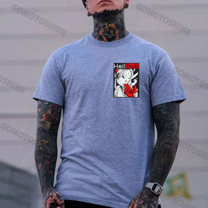 Hellhub Suck Devil's Finger Print Men's T-Shirt Image - 11