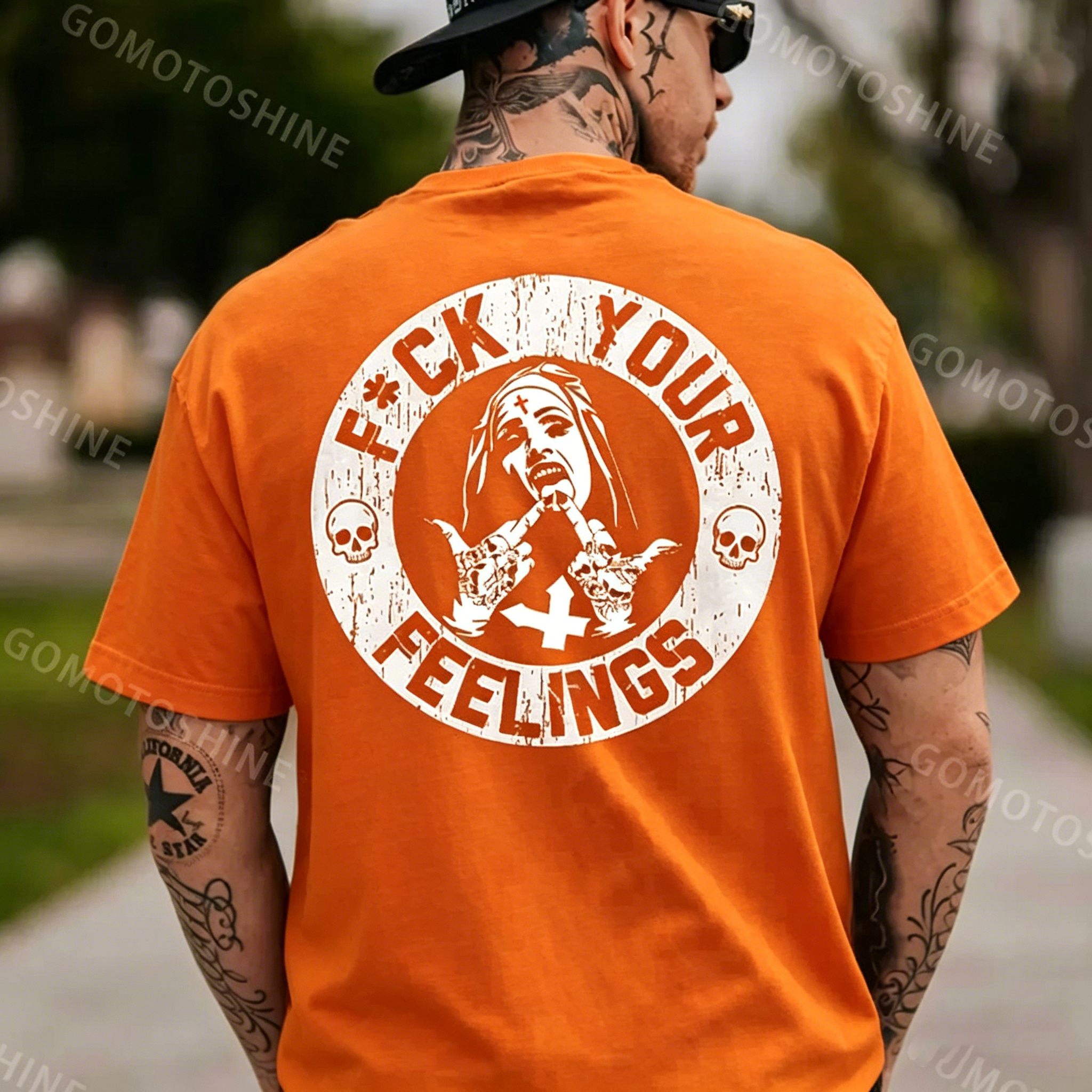 F*ck Your Feelings Black Print T-Shirt