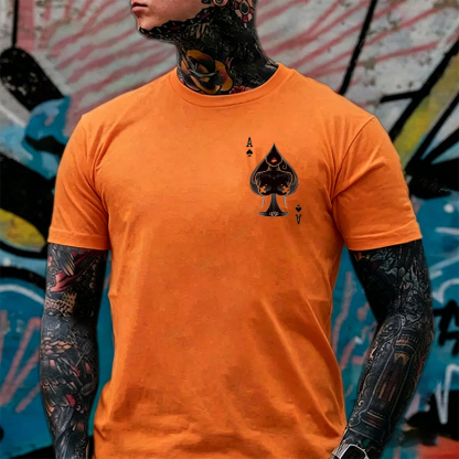 Poker A The Queen of Spades Sexy Nun White Print T-shirt Image - 13