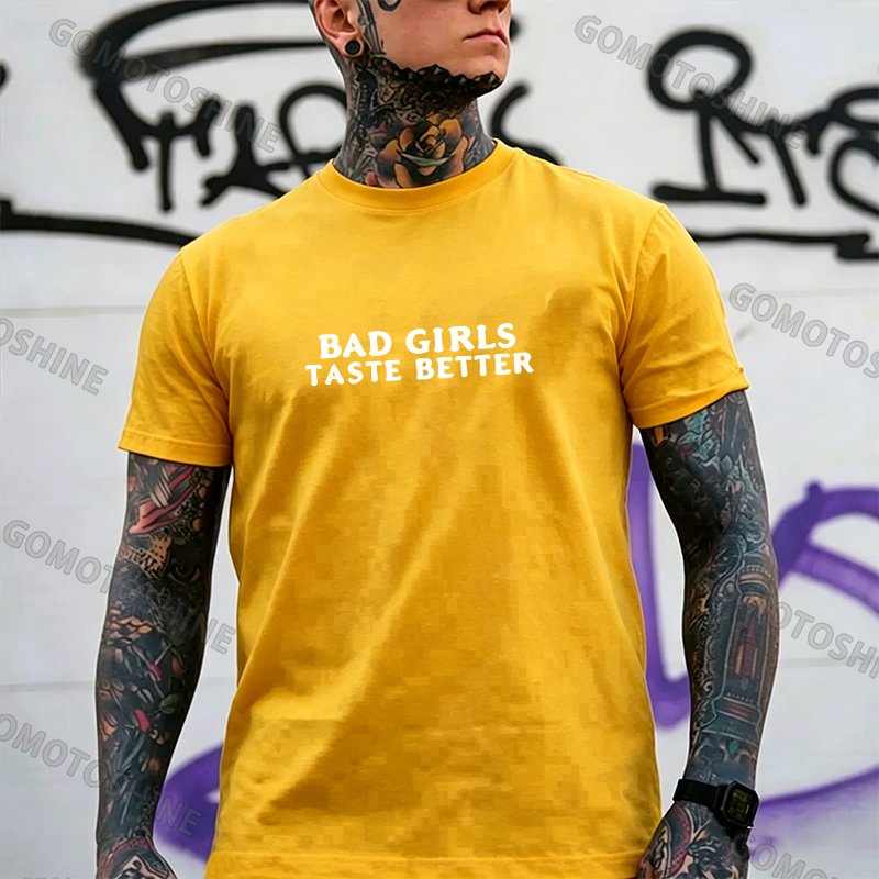 BAD GIRLS TASTE BETTER Sexy Naked Nun Print Men's T-Shirt Image - 15