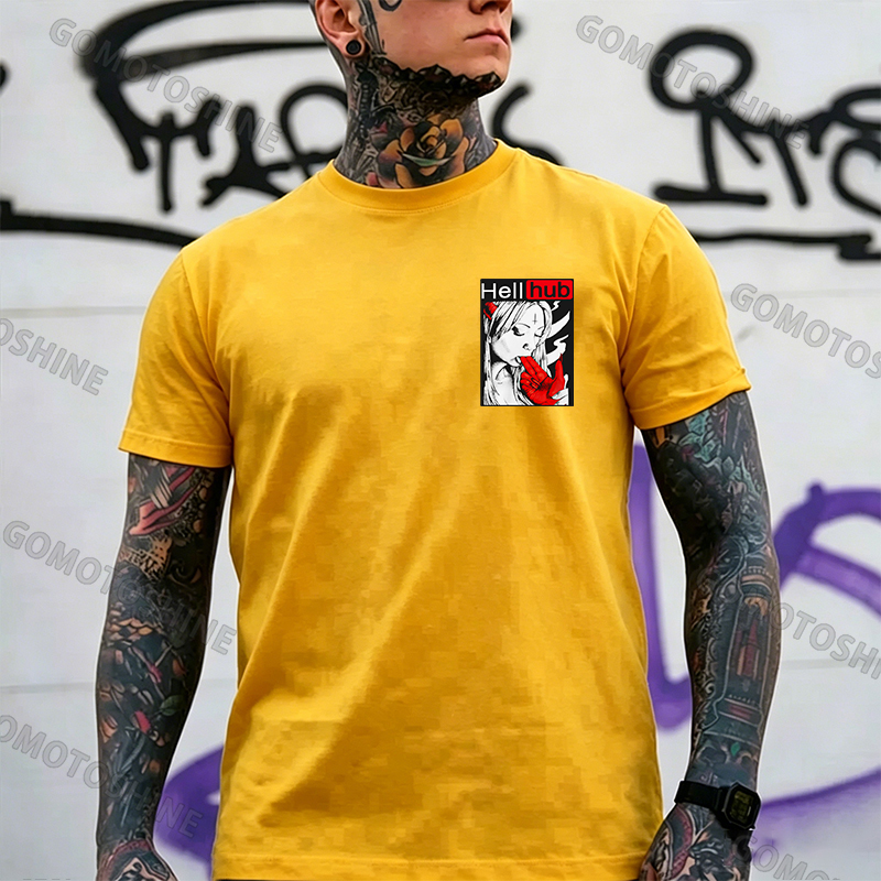Hellhub Suck Devil's Finger Print Men's T-Shirt Image - 14