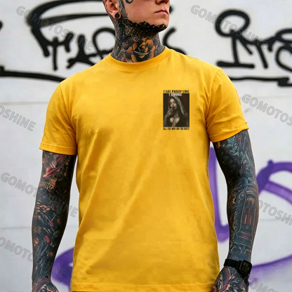 I EAT PUSSY LIKE I SMOKE ALL THE WAY ON THE BUTT Defiant Nun Print Men's T-shirt Image - 11