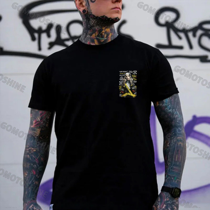 OW Defiant Nun Cross Arrows Print Men's T-shirt