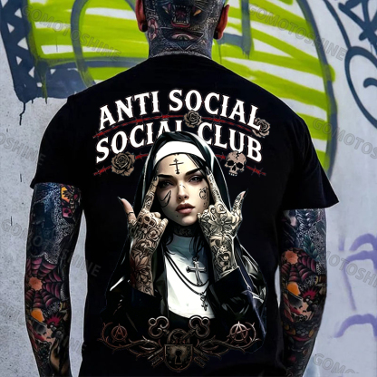 ANTI SOCIAL SOCIAL CLUB ASSC Defiant Nun Print Men's T-shirt