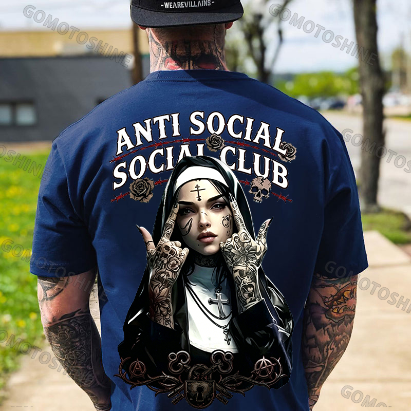 ANTI SOCIAL SOCIAL CLUB ASSC Defiant Nun Print Men's T-shirt