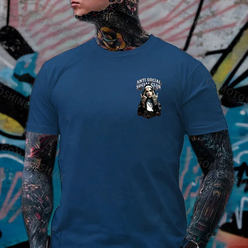 ANTI SOCIAL SOCIAL CLUB ASSC Defiant Nun Print Men's T-shirt