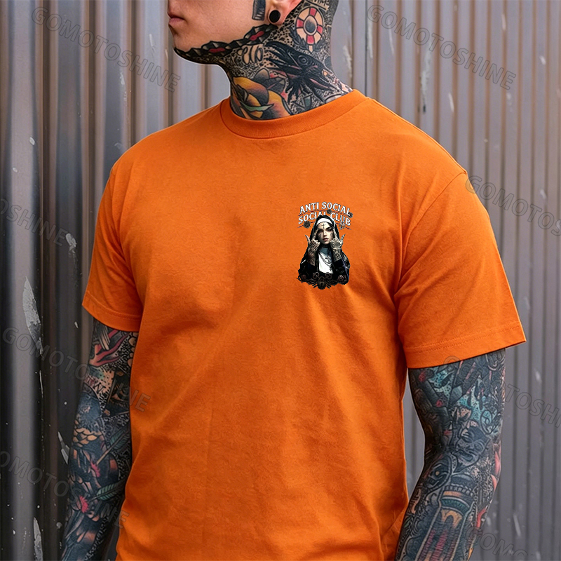 ANTI SOCIAL SOCIAL CLUB ASSC Defiant Nun Print Men's T-shirt
