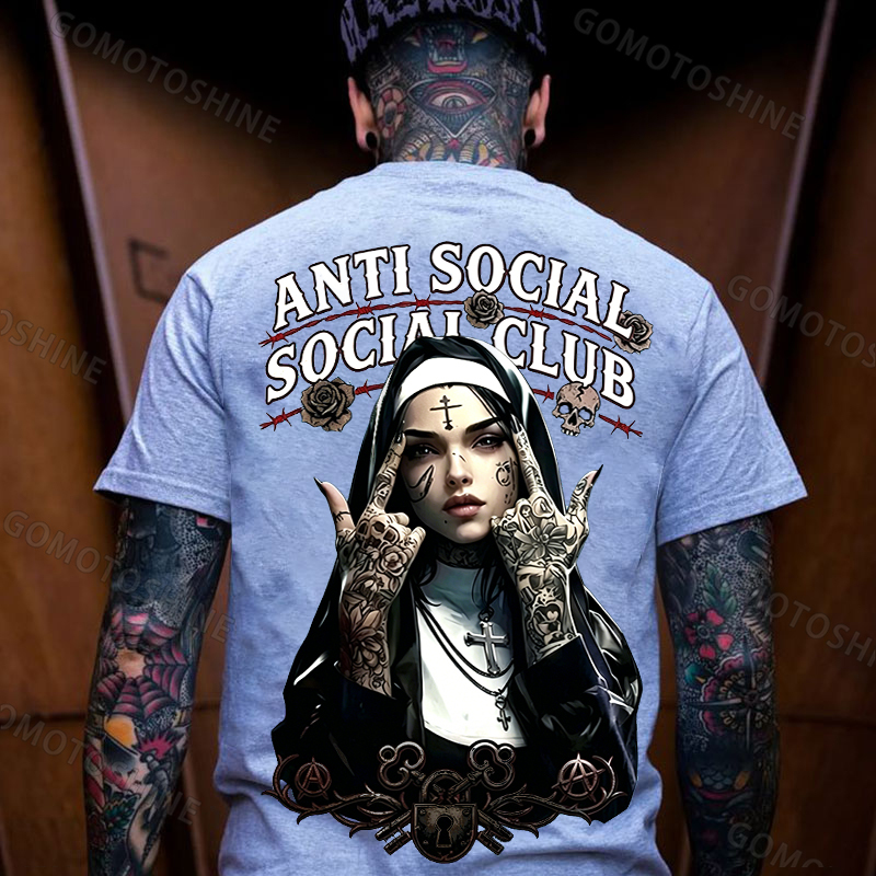 ANTI SOCIAL SOCIAL CLUB ASSC Defiant Nun Print Men's T-shirt