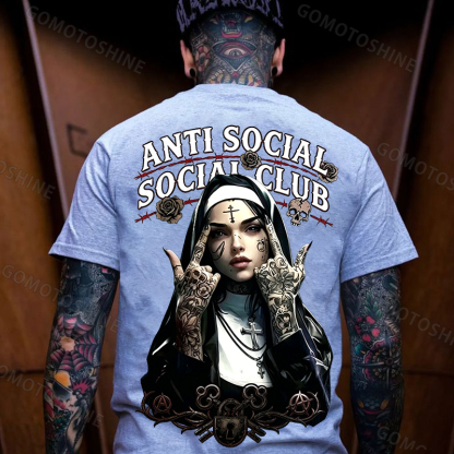 ANTI SOCIAL SOCIAL CLUB ASSC Defiant Nun Print Men's T-shirt