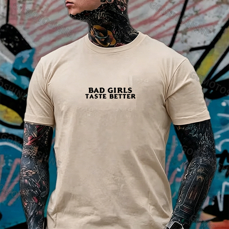 BAD GIRLS TASTE BETTER Sexy Naked Nun Print Men's T-Shirt Image - 24