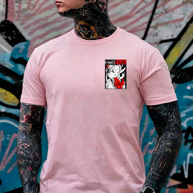 Hellhub Suck Devil's Finger Print Men's T-Shirt Image - 15