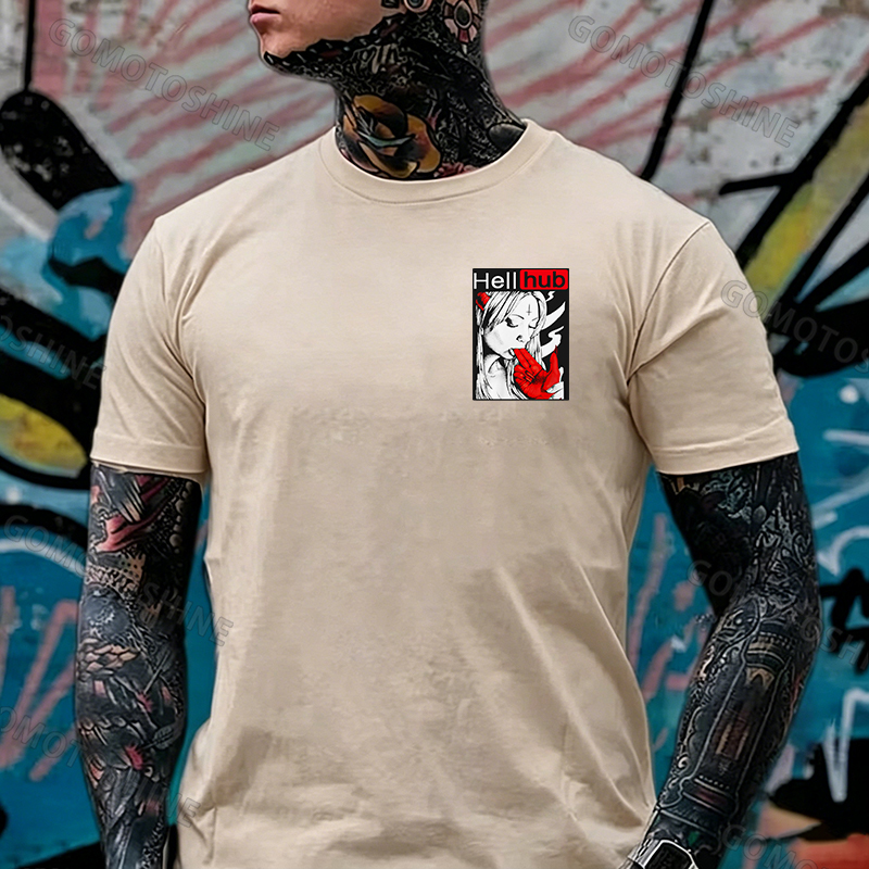 Hellhub Suck Devil's Finger Print Men's T-Shirt Image - 18