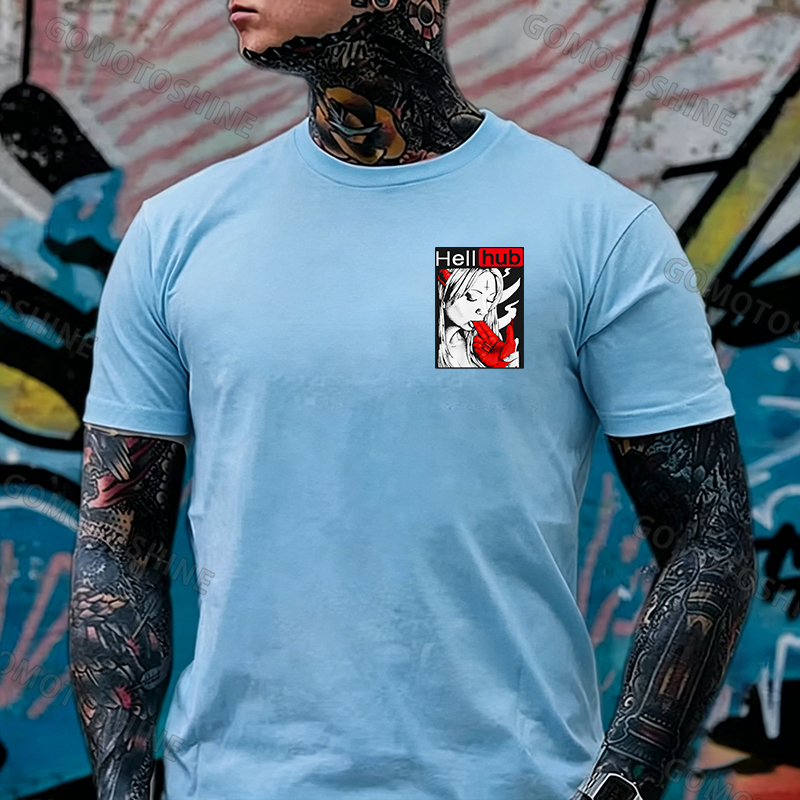 Hellhub Suck Devil's Finger Print Men's T-Shirt Image - 20