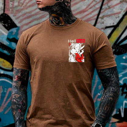 Hellhub Suck Devil's Finger Print Men's T-Shirt Image - 22