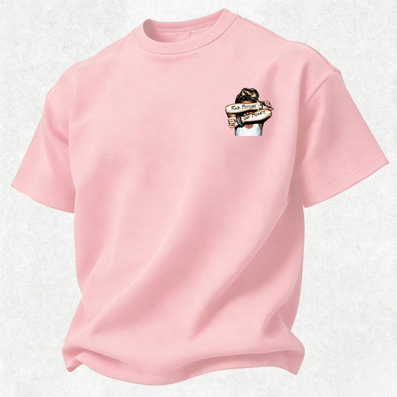 FUCK BITCHES, GET MONEY Hip-Hop Culture Print Men's T-Shirt Image - 27