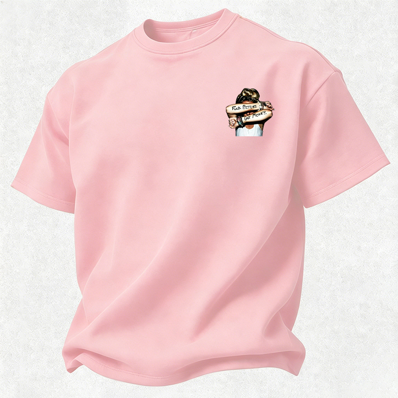 FUCK BITCHES, GET MONEY Hip-Hop Culture Print Men's T-Shirt Image - 27