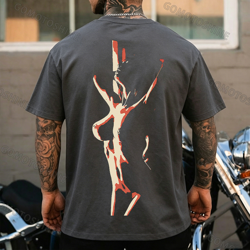 Silhouette of a Female Body Print Men's T-Shirt Image - 3