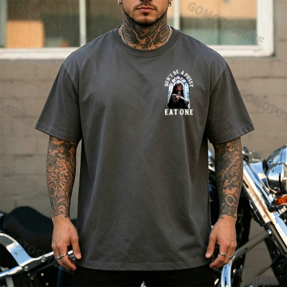 DON'T BE A PUSSY EAT ONE Sexy Nun Print Men's T-shirt Image - 24