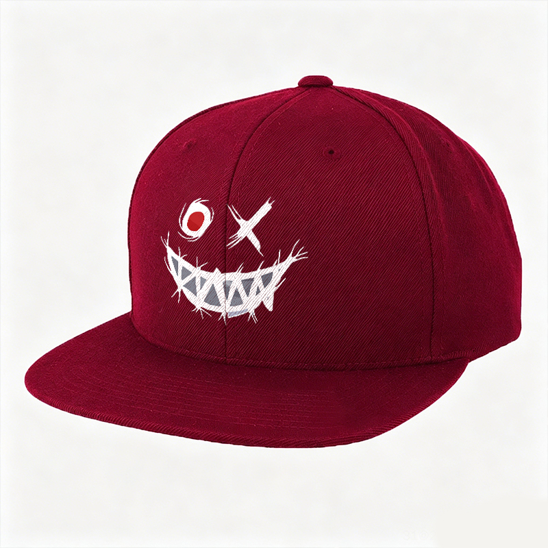 Evil Emoji Black Fashion Cap Image - 4