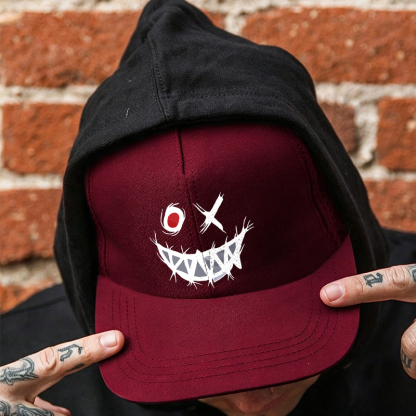 Evil Emoji Black Fashion Cap Image - 5