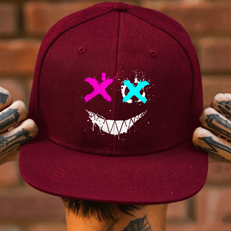 Evil Emoji Graphic Fashion Cap Image - 2