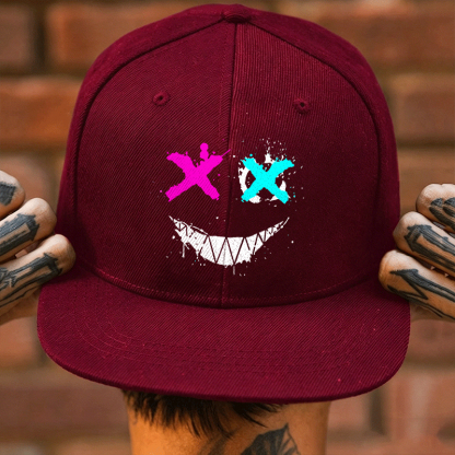 Evil Emoji Graphic Fashion Cap Image - 2