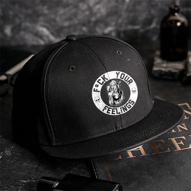 F*CK YOUR FEELINGS Smoking Nun Fashion Cap Image - 2