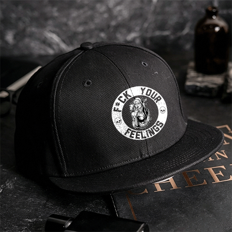 F*CK YOUR FEELINGS Smoking Nun Fashion Cap Image - 2