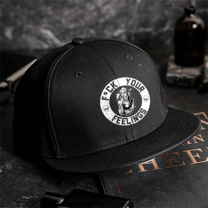 F*CK YOUR FEELINGS Smoking Nun Fashion Cap Image - 2