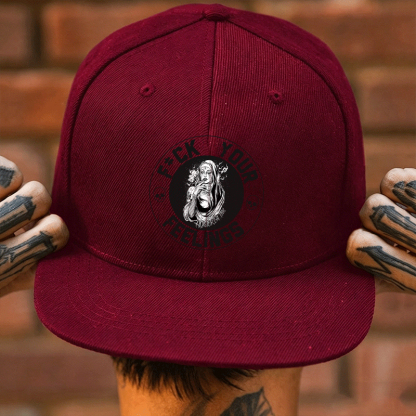 F*CK YOUR FEELINGS Smoking Nun Fashion Cap Image - 3