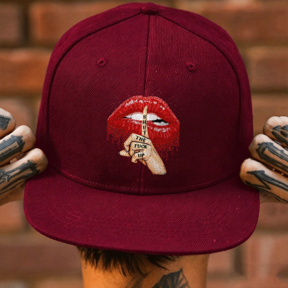 SHUT THE F*CK UP Sexy Lips Keeping Silent Fashion Cap