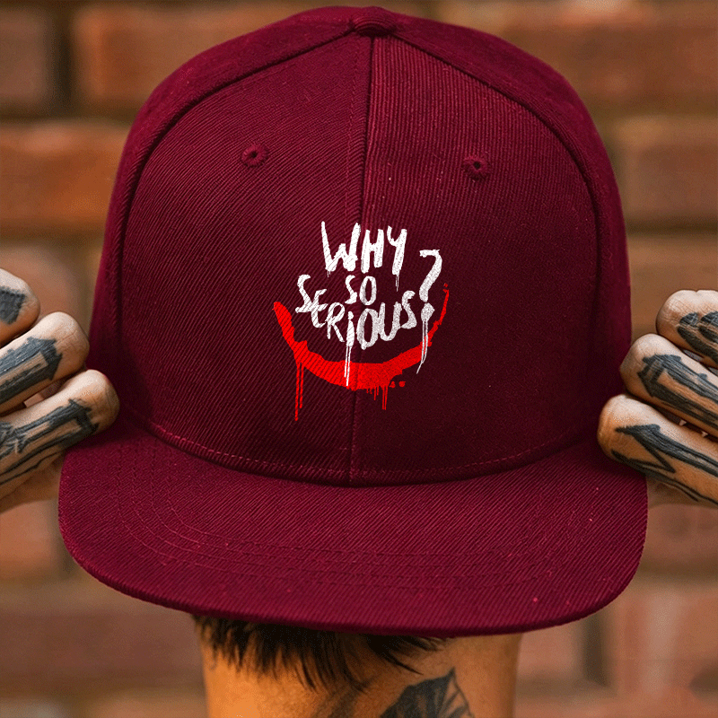 WHY SO SERIOUS Graffiti Fashion Cap Image - 2