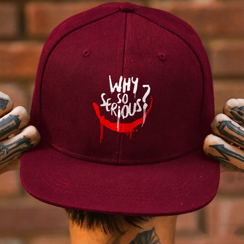 WHY SO SERIOUS Graffiti Fashion Cap Image - 2