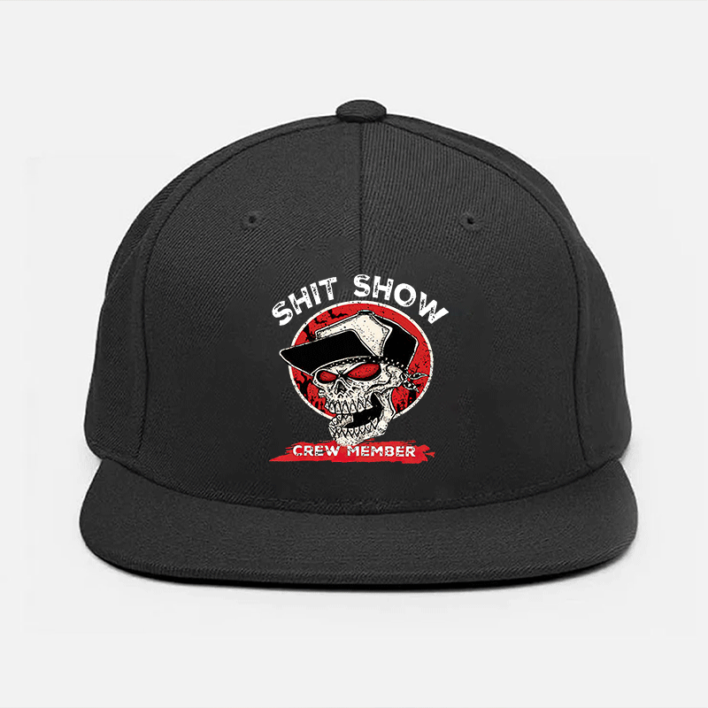 SHIT SHOW CREW MEMBER Skull Fashion Cap Image - 1