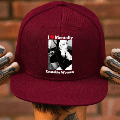 I Love Mentally Unstable Women Sexy Dirty Nun Fashion Cap	 Image - 2