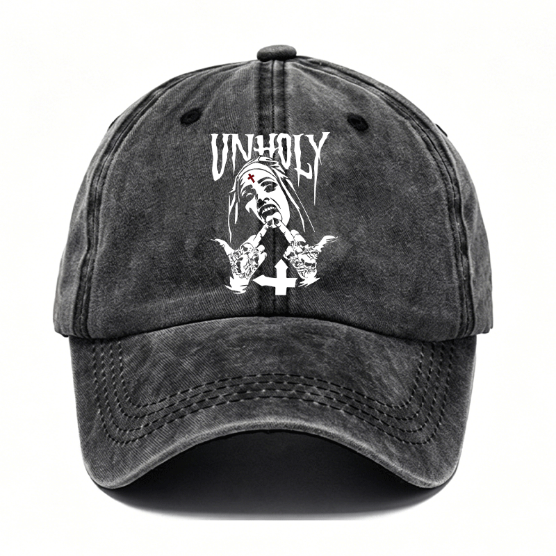 UNHOLY Nun Bad Religion Black Fashion Cap Image - 1