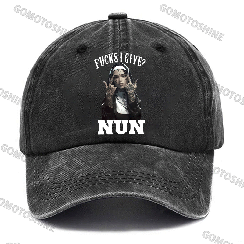 FUCKS I GIVE NUN Defiant Nun Fashion Cap Image - 1