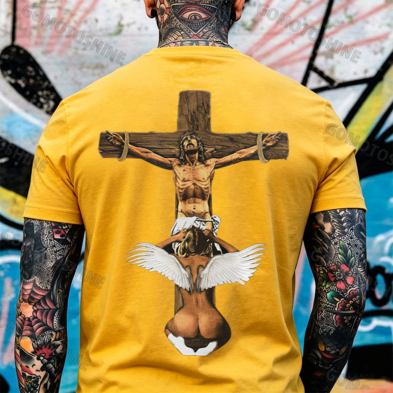 Angels Love Jesus Print T-Shirt Image - 12