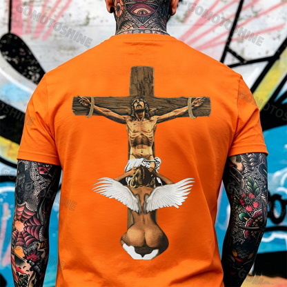 Angels Love Jesus Print T-Shirt Image - 13