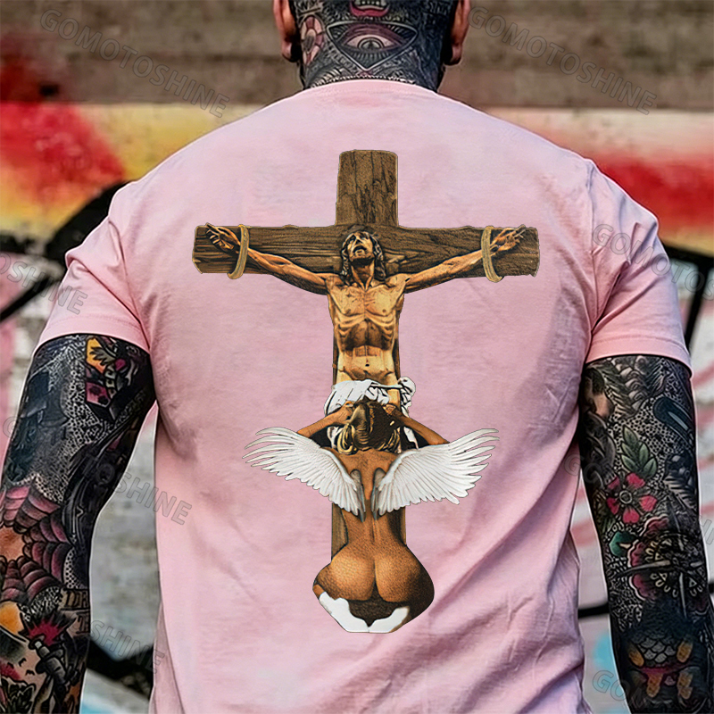 Angels Love Jesus Print T-Shirt Image - 15
